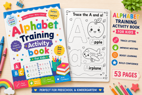 Alphabet Tracing Activity Book for Kids: A Designer's Toolkit for Early Learning