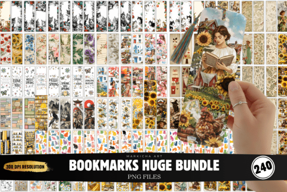 Bookmarks Png Huge Bundle: A Design Asset for Every Season