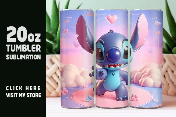 Digital 90's Cartoon Tumbler Wrap: A Nostalgic Design Asset