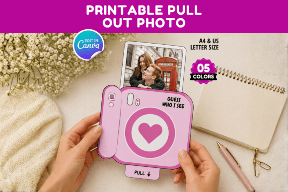 Elevate Playtime with a Customizable Pull-Out Photo Card Template