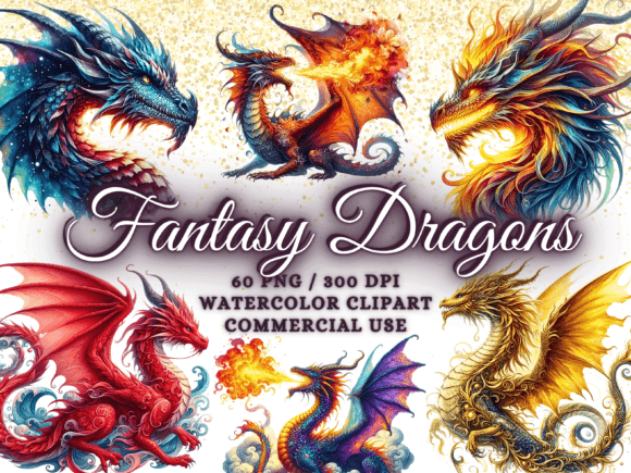 Enchant Your Projects with Fantasy Dragons Clipart Magic Dragon Png