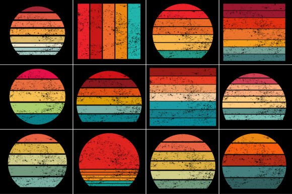 Mastering the Retro Vintage Sunset Grunge Background for Bold Design
