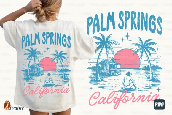 Retro Summer PNG: Vintage California Desert Vibes