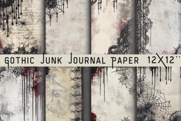 Unleash Dark Elegance with Gothic Junk Journal Paper
